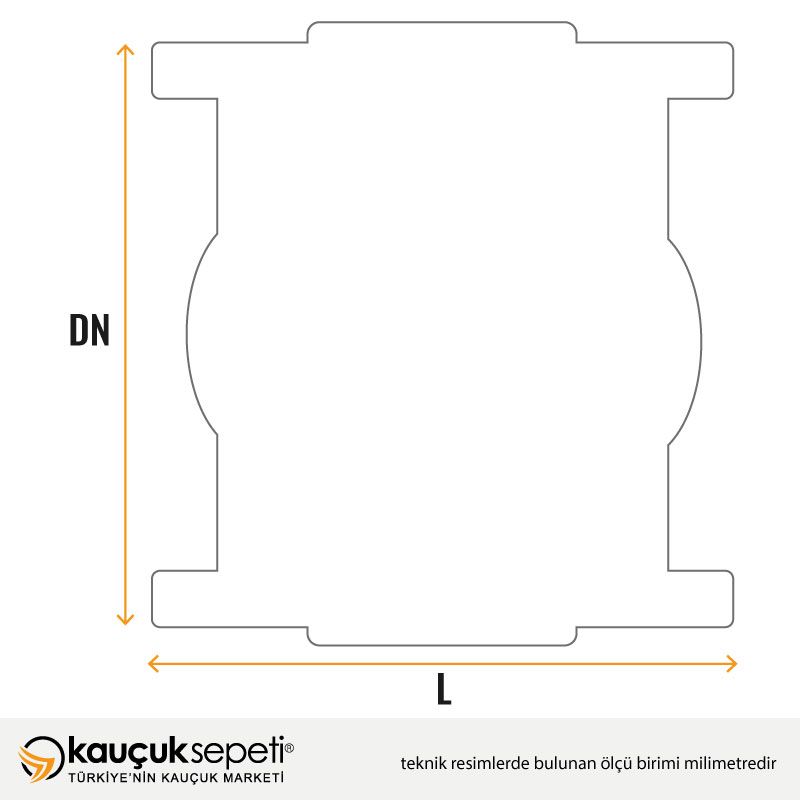 Kompansatör Lastiği Flanşlı Çelik Nitril N-025